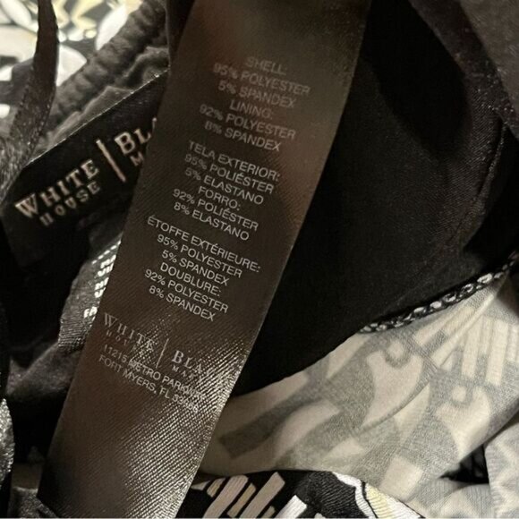 White House Black Market Geometric Print Halter Maxi Dress size 0 - Picture 12 of 14